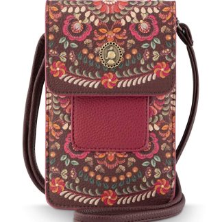 Peggy phone bag dark red