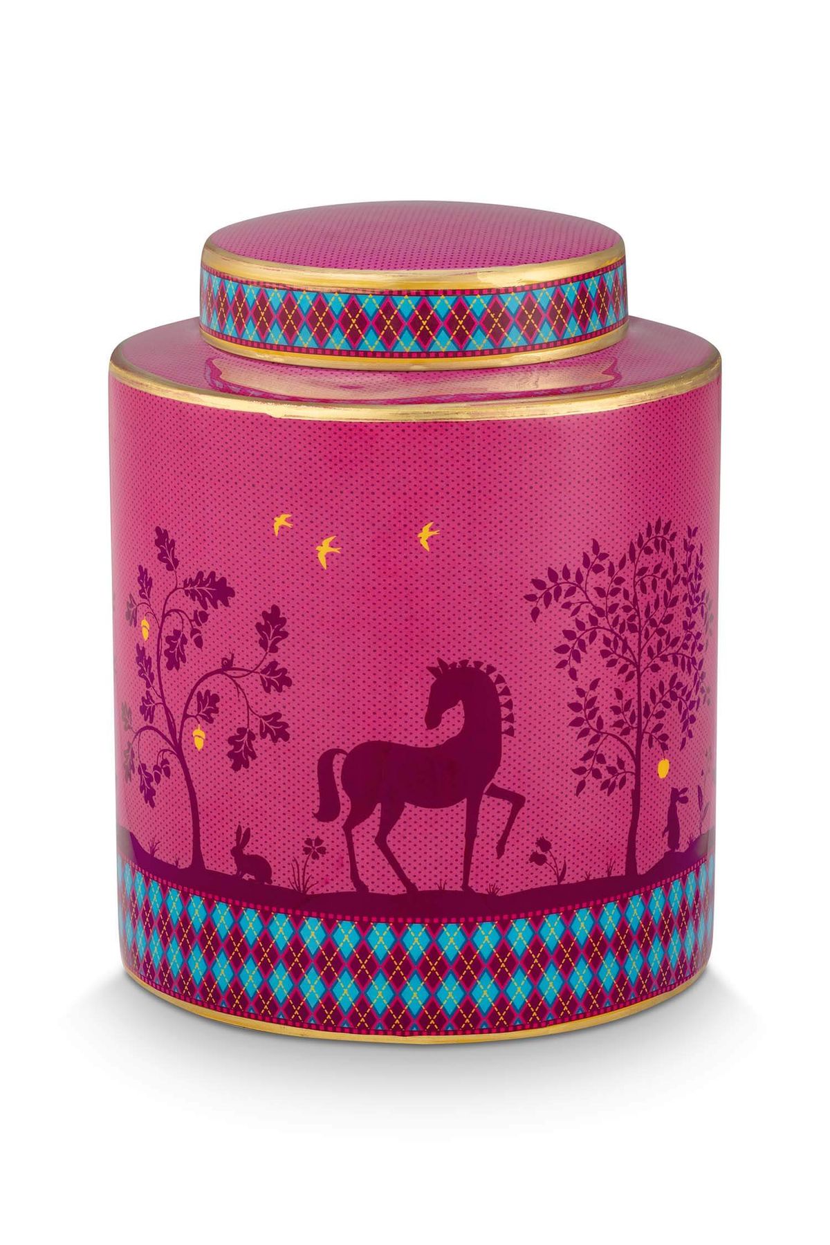 Deerest darling ginger jar metal