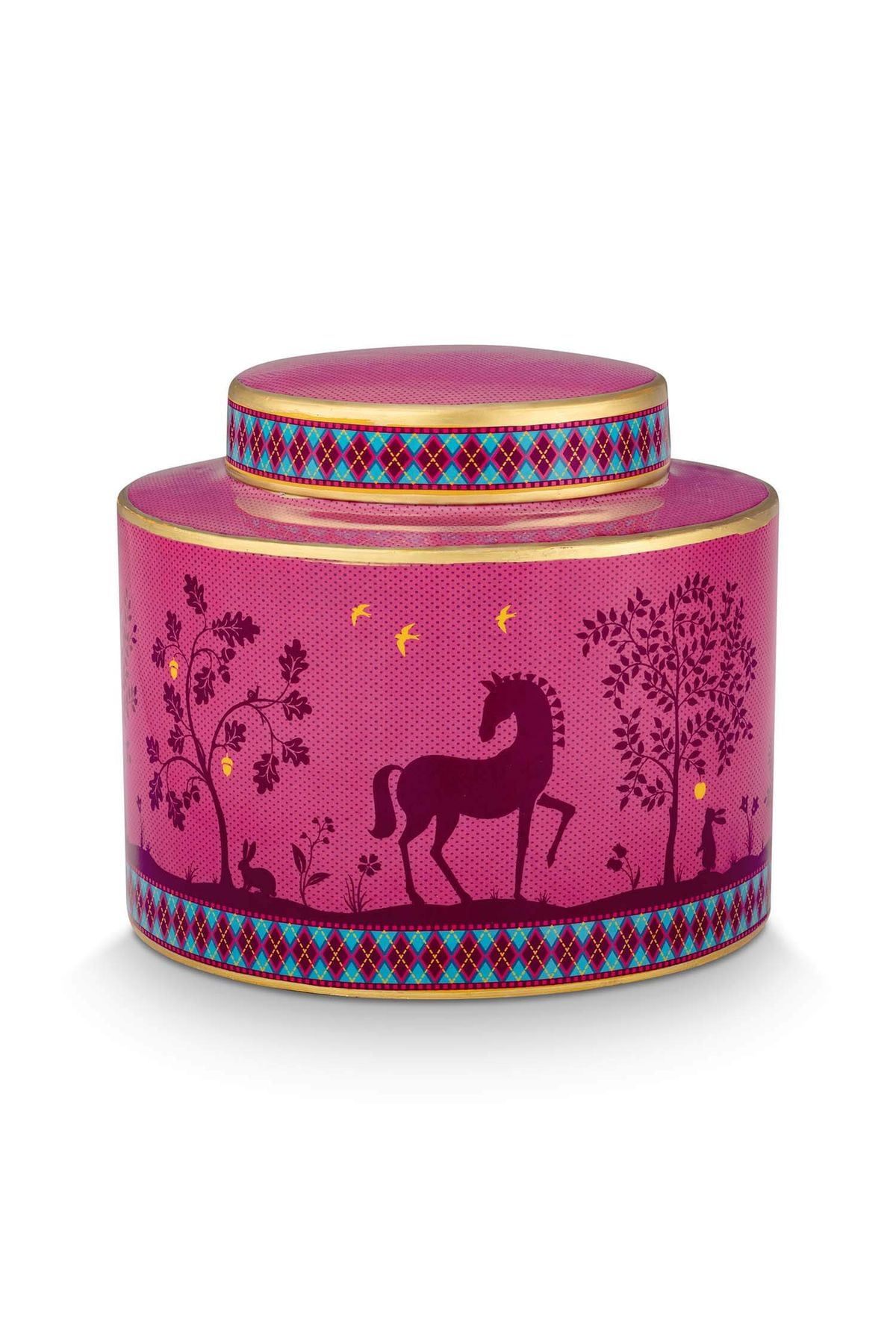 Deerest darling ginger jar metal